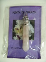 Punta de cuarzo rosa